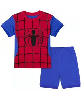 Spider-Man Marvel Short-sleeved Pyjamas Middle-aged Children Spider-Man Pajama Set