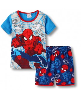 Spider-Man short-sleeved Home Clothes Middle-aged Children Marvel Pajama Set