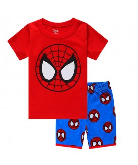 Spider-Man short-sleeved Home Clothes Middle-aged Children Marvel Pajama Set