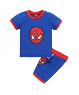 Spider-Man short-sleeved Home Clothes Middle-aged Children Marvel Pajama Set