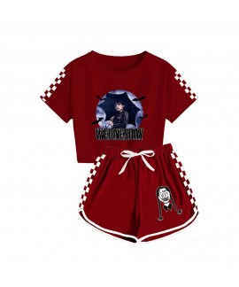 Wednesday Addams Kids T-shirt Shorts Sports Set Wednesday Addams Girls' pjms