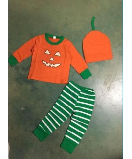 Pumpkin Halloween Matching family PJS