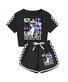 Taylor Swift Boys And Girls T-shirt And Shorts Sports Pajamas Children Taylor Swift Suit