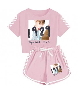 1989 Taylor Swift Boys And Girls T-shirt + Shorts Sports Pajama Set