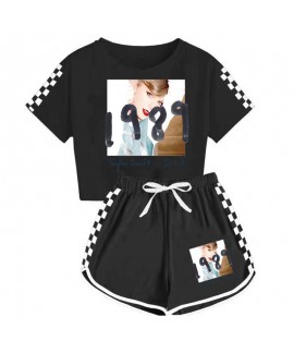 1989 Taylor Swift Boys And Girls T-shirt + Shorts Sports Pajama Set