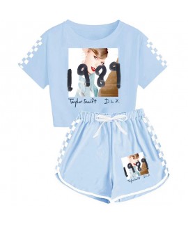 1989 Taylor Swift Boys And Girls T-shirt + Shorts Sports Pajama Set