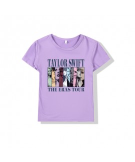 Kids' Taylor Swift Printed Short-sleeved T-shirt