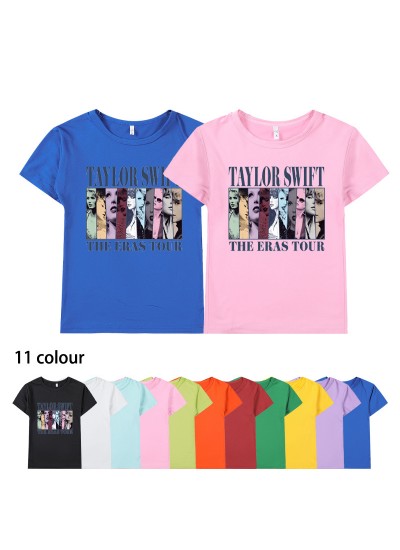 Kids' Taylor Swift Printed Short-sleeved T-shirt