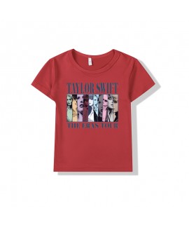 Taylor Swift Printed Short-sleeved T-shirt For Kids