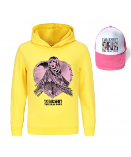 Taylor Swift Boys And Girls Hooded Sweatshirt + Hat Taylor Swift Pajamas And Pink Visor