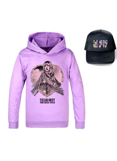 Taylor Swift Boys And Girls Hooded Sweatshirt + Hat 4 Colors Taylor Swift Pajamas And Black Visor