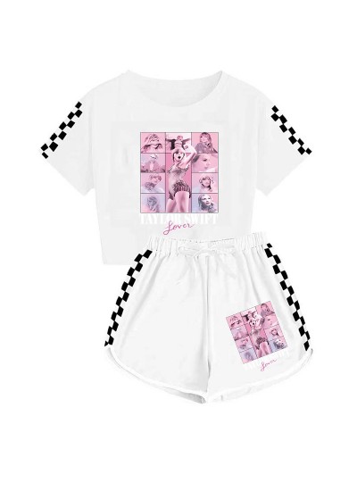 Taylor Swift Kids T-shirt + Shorts Sports Pajamas Kids Set