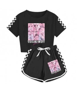 Taylor Swift Kids T-shirt + Shorts Sports Pajamas Kids Set