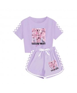 Taylor Swift Kids T-shirt And Shorts Pajamas Kids Taylor Swift Sports Set