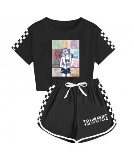 Kids Taylor Swift Boys and Girls T-shirt + Shorts Sports Pajamas Set