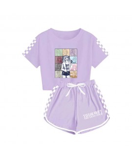 Kids Taylor Swift Boys and Girls T-shirt Shorts Sports Pajamas Set