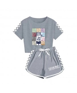 Kids Taylor Swift Boys and Girls T-shirt Shorts Sports Pajamas Set