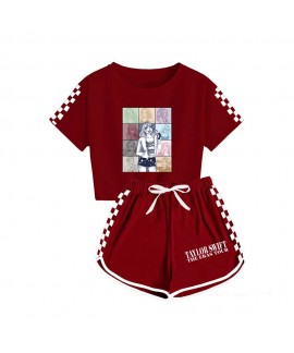 Kids Taylor Swift Boys and Girls T-shirt Shorts Sports Pajamas Set