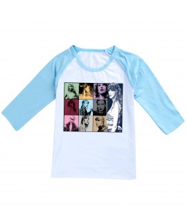 Taylor Swift Kid's Short-Sleeved Three-Quarter Sleeve T-Shirt Pajamas