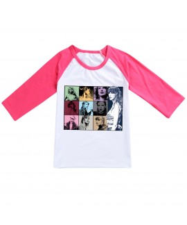 Taylor Swift Kid's Short-Sleeved Three-Quarter Sleeve T-Shirt Pajamas