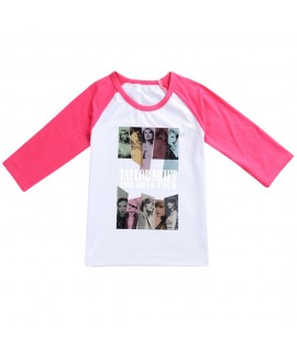 Taylor Swift Children's Three-quarter Sleeve T-shirt Pajamas