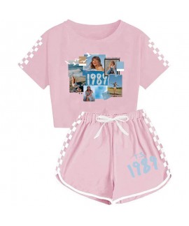 Taylor Swift 120-160 Kids‘’ T-shirt Shorts Sports Suit Summer Taylor Swift Pajamas