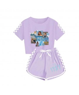 Taylor Swift 1989 Boys And Girls T-shirt + Shorts Sports Pajamas Sets