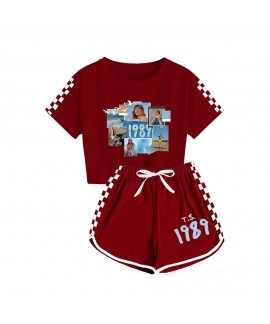Taylor Swift 1989 Boys And Girls T-shirt + Shorts Sports Pajamas Sets