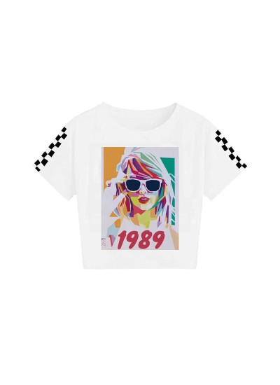 Taylor Swift Children's Summer Printed Casual Short Sleeve T-Shirt Top