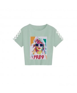 Taylor Swift Kid's Summer Printed Casual Short Sleeve T-Shirt Top