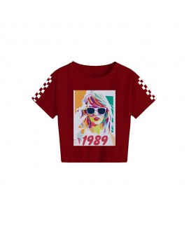 Taylor Swift Children's Summer Printed Casual Short Sleeve T-Shirt Top