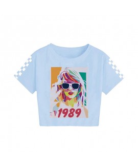 Taylor Swift Children's Summer Printed Casual Short Sleeve T-Shirt Top Pjms