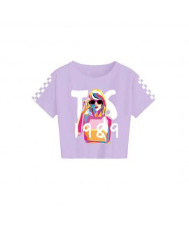 Taylor Swift Kid's 120-160 Summer Printed Casual S...