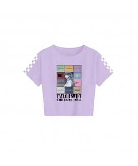 Taylor Swift Kid's 120-160 Summer Top Printed Casual Short Sleeve T-Shirt