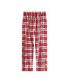 Unbranded Pure Cotton Women's Home Sleep Pants, All Cotton Brushed Plaid Solid Home Long Pants