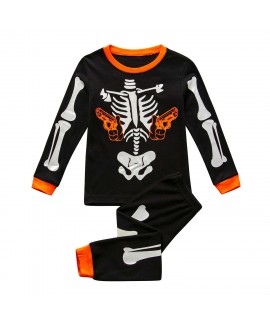 Halloween Boy Luminous Home Costume Long Sleeve Ba...