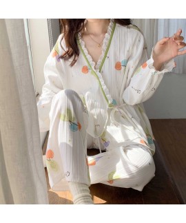 confinement long-sleeved thin section breastfeeding pregnant Women's pajamas