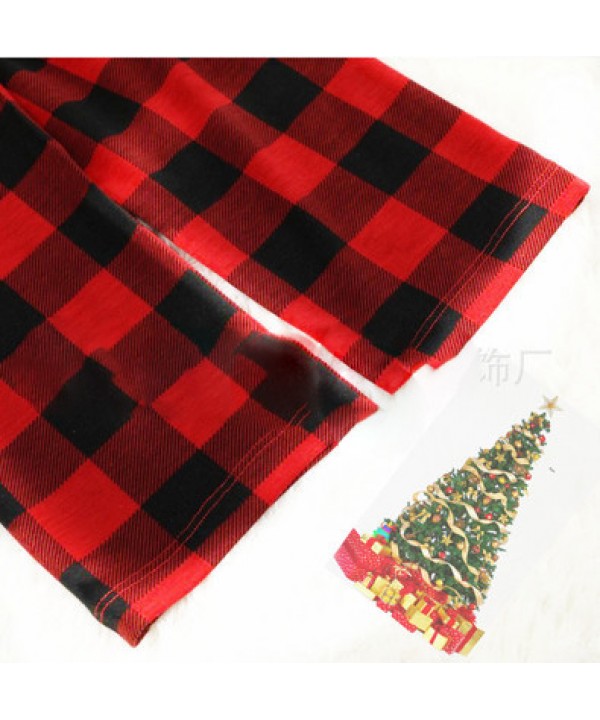 New Merry Christmas Antler Top and Plaid Pants Family Matching Pajama ...