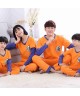 Spring parent-child pajamas Goku long sleeve cotto...