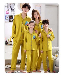 Korean new cotton mother and daughter family three or four family suit home service