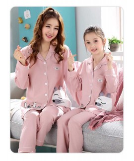 Korean new cotton mother and daughter family three or four family suit home service