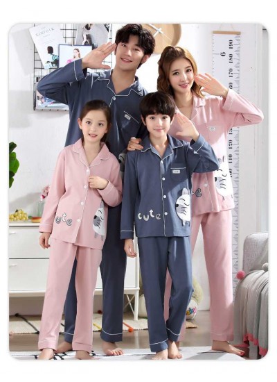 Korean new cotton mother and daughter family three or four family suit home service