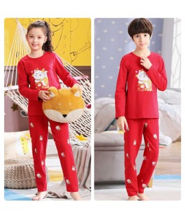 New year festive long-sleeved men and women parent-child cotton pajamas family wear