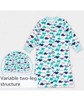 Long Children's Dinosaur Print Nightgown Thicken C...