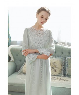 Princess Cotton Sleepwear Spring Summer Female Lon...