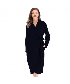 Women Home Clothes 100% Cotton Lace Nightdress Winter Autumn Warm Comfortable Nightgown Long-sleeved Pajamas Sleeping Robes