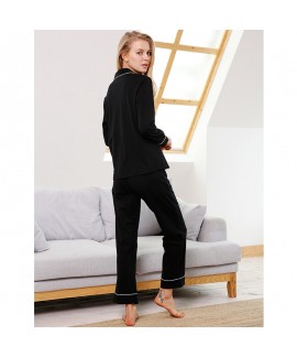 long sleeved cotton pajama for women cardigan Clas...