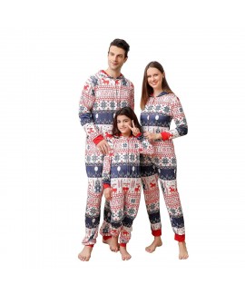 Printed Christmas home clothes pajamas two-piece suit