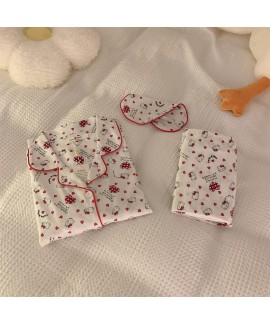 hellokitty pajamas women's long-sleeved sweet and cute student two-piece cotton sleepwear sets