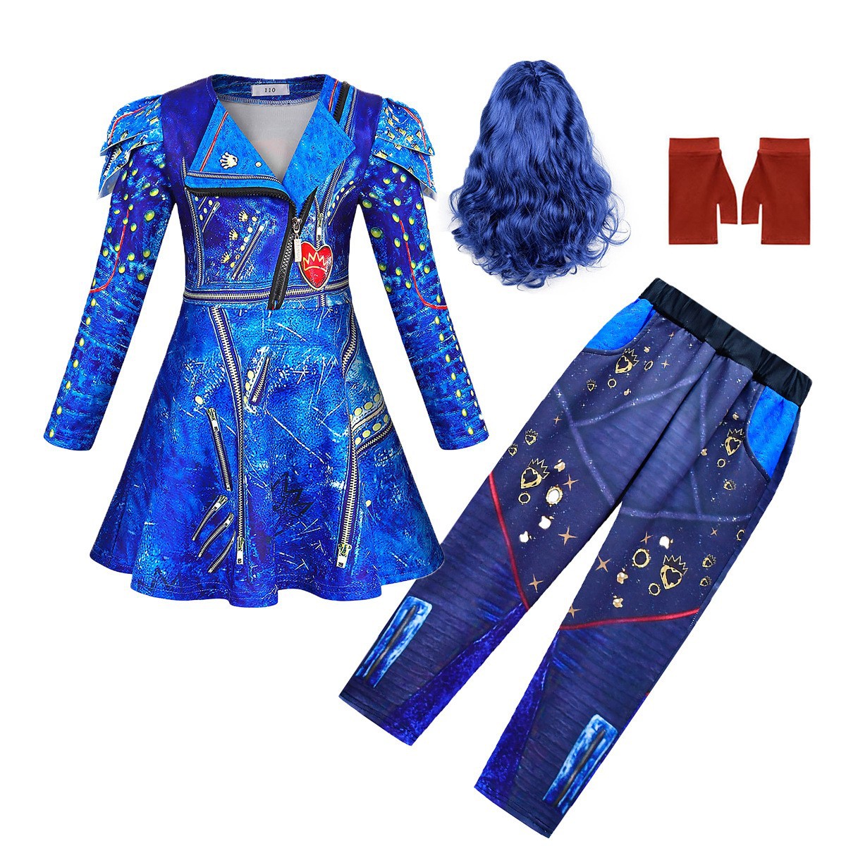 Descendants 3 Girls' Cosplay Costume Set - Perfect for Christmas and Halloween Parties